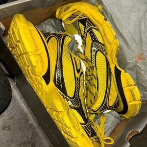 Yellow and Black Athletic Sneakers